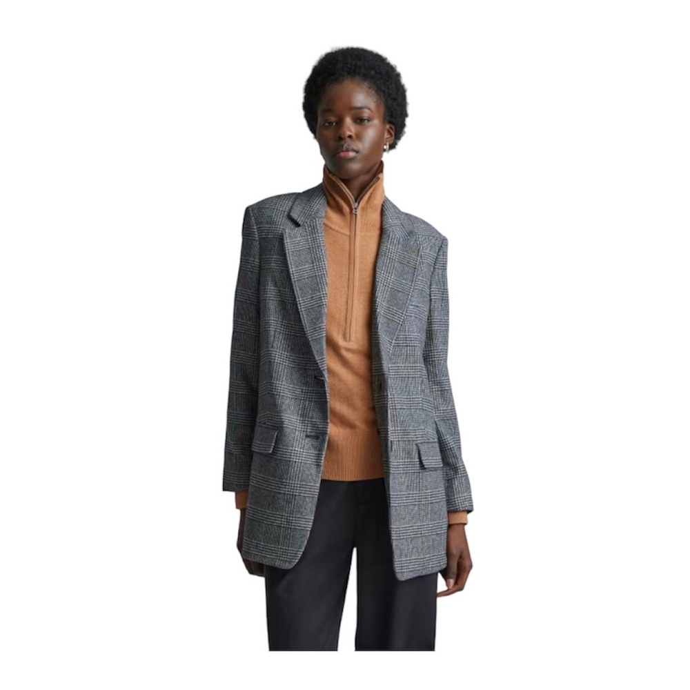 Everlane Women’s The Oversized Blazer Glen Plaid size 8